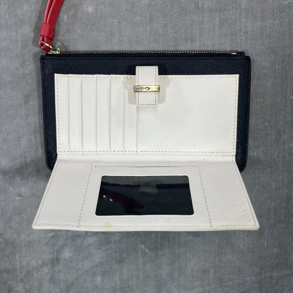 Kate Spade Karolina Cameron Street Wallet Wristlet Corner Zip Colorblock‎ Love